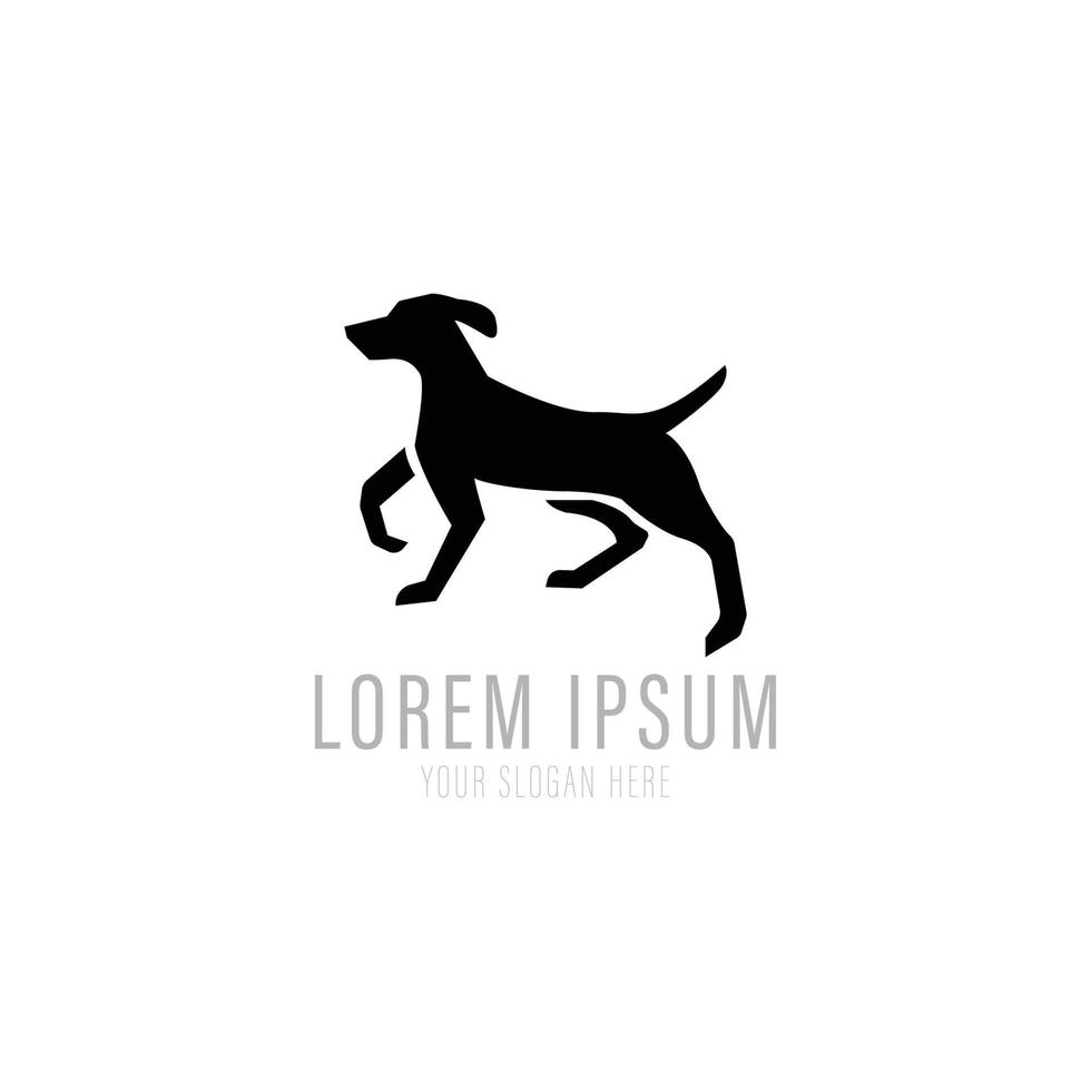 format vectoriel de conception de logo de chien
