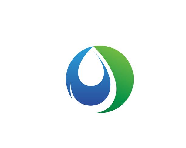 goutte d&#39;eau Logo Template vector illustration design