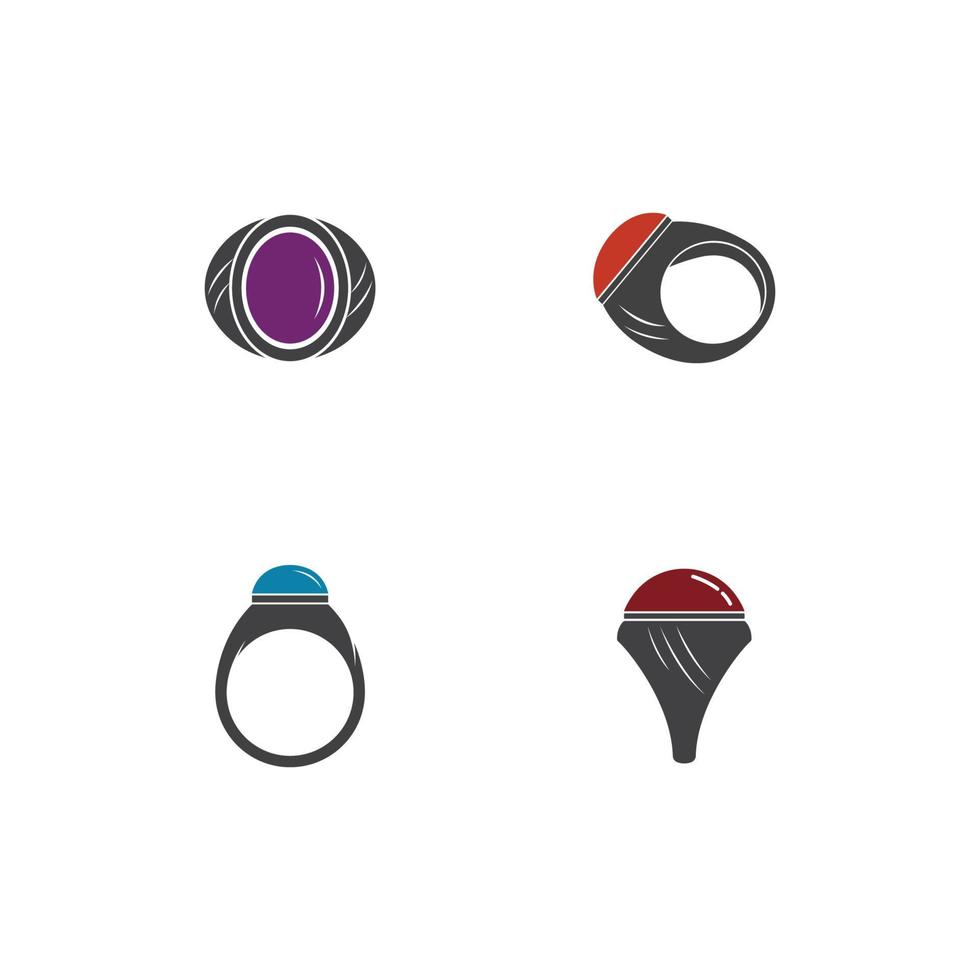 modèle vectoriel de logo d'anneaux d'agate