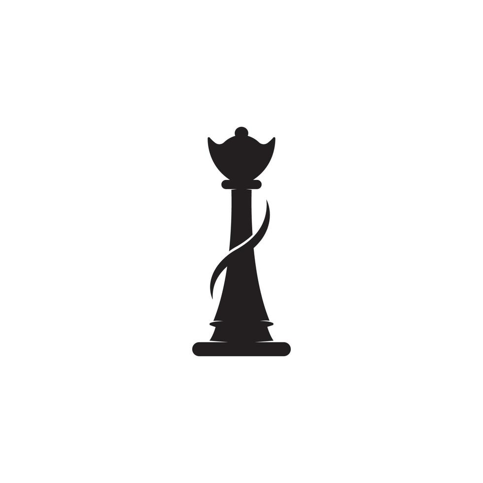 illustration vectorielle de pièces d'échecs. vecteur