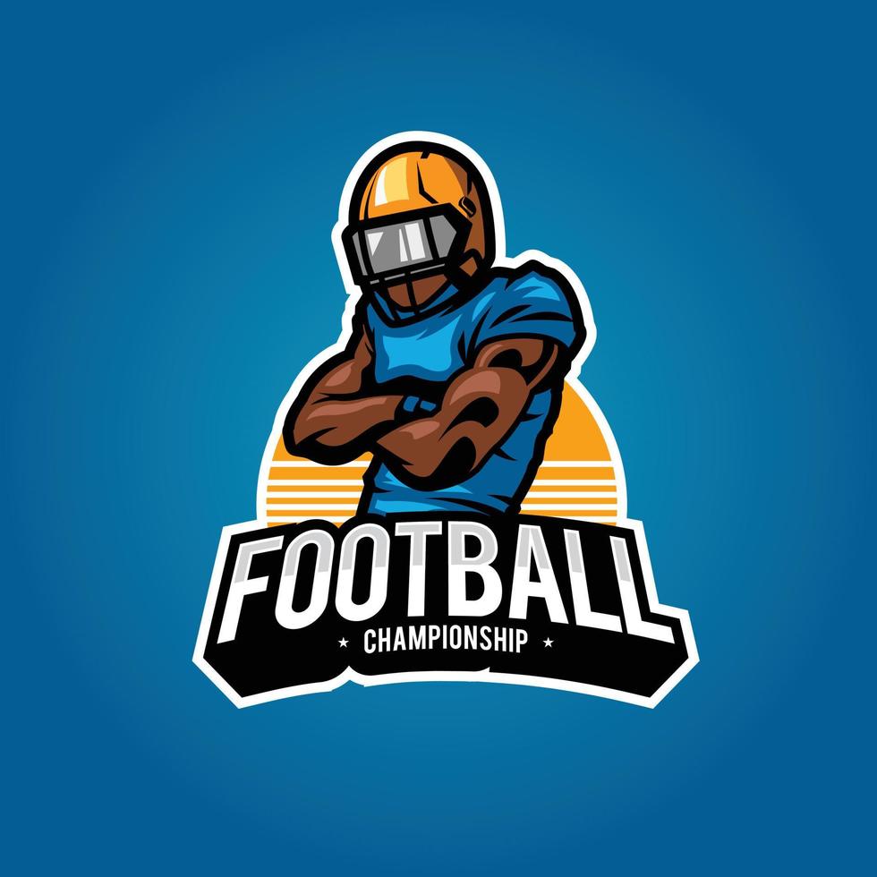 logo de football américain vecteur