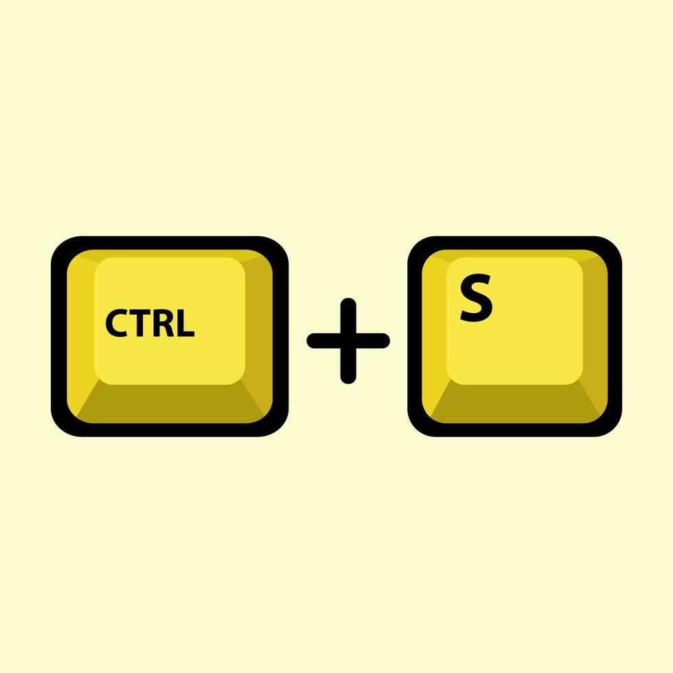 illustration vectorielle du bouton de contrôle d'enregistrement sur le clavier vecteur