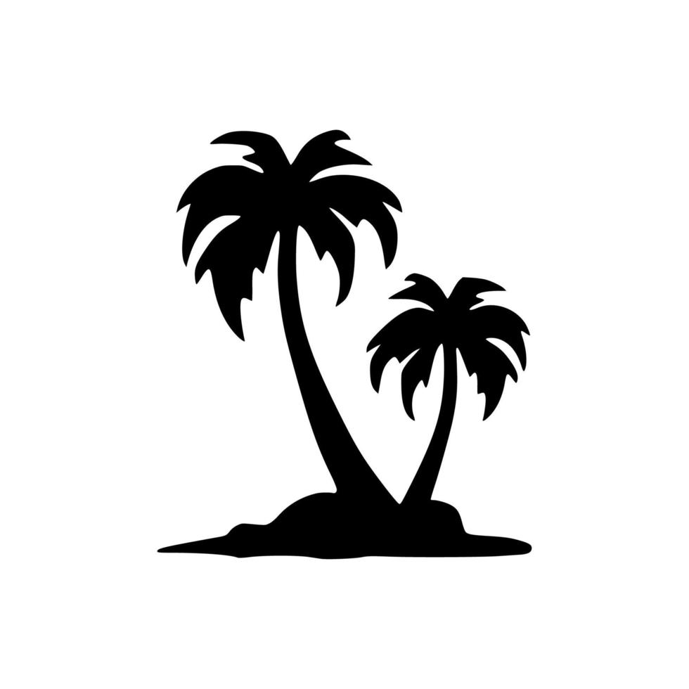 icône de plage ou logo isolé signe symbole illustration vectorielle vecteur