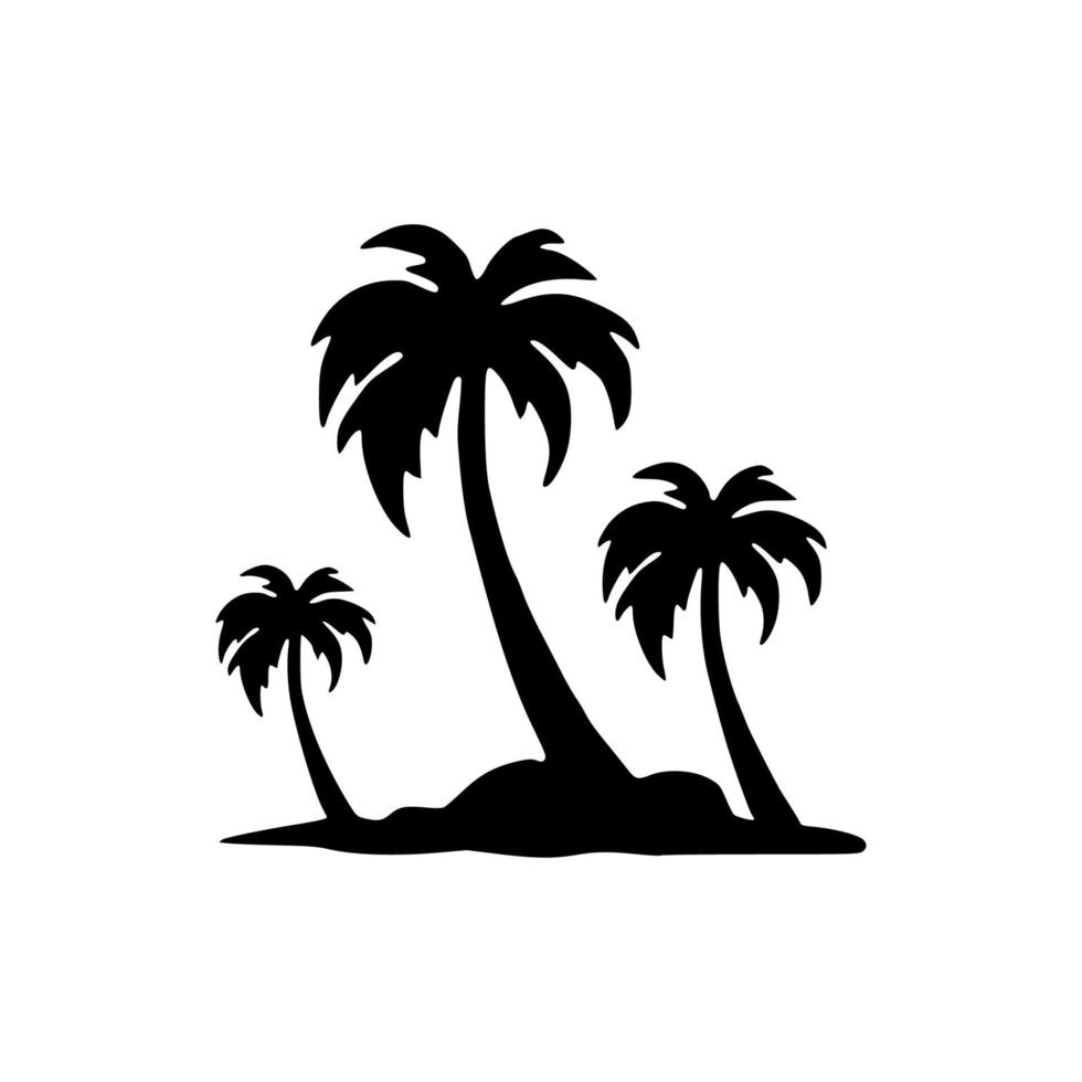 icône de plage ou logo isolé signe symbole illustration vectorielle vecteur