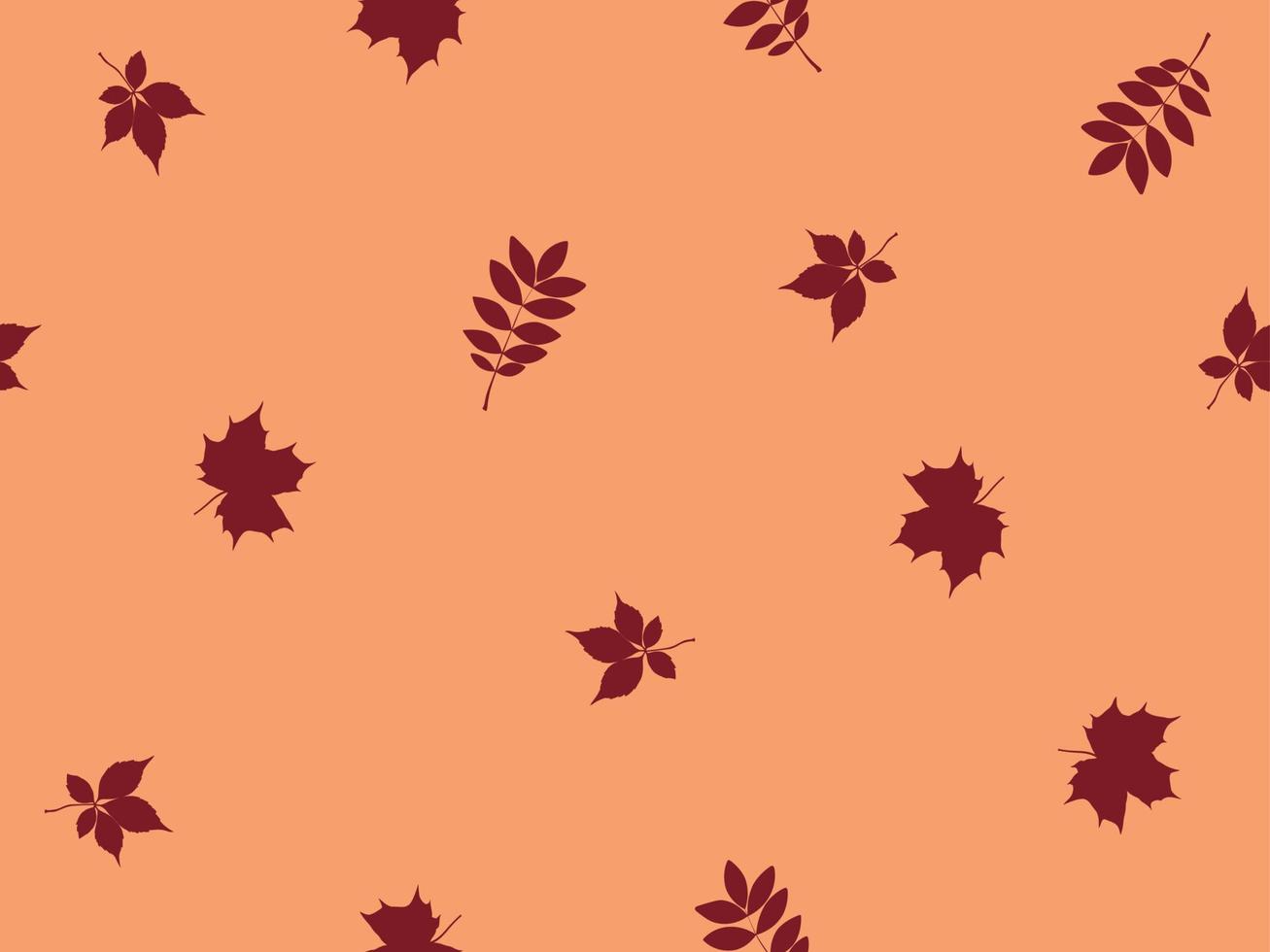 automne automne feuilles rouge foncé motif fond transparent illustration vectorielle vecteur