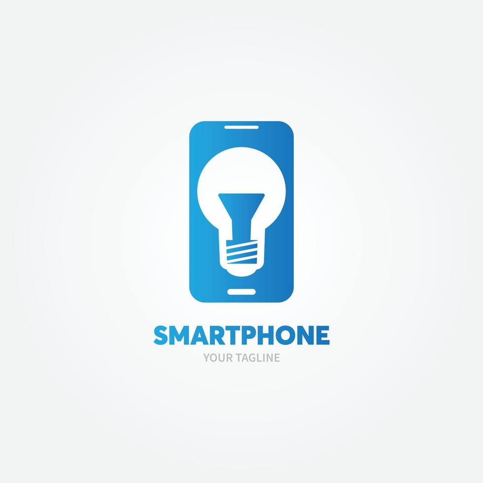 icône de smartphone, illustration vectorielle de téléphone mobile logo vecteur