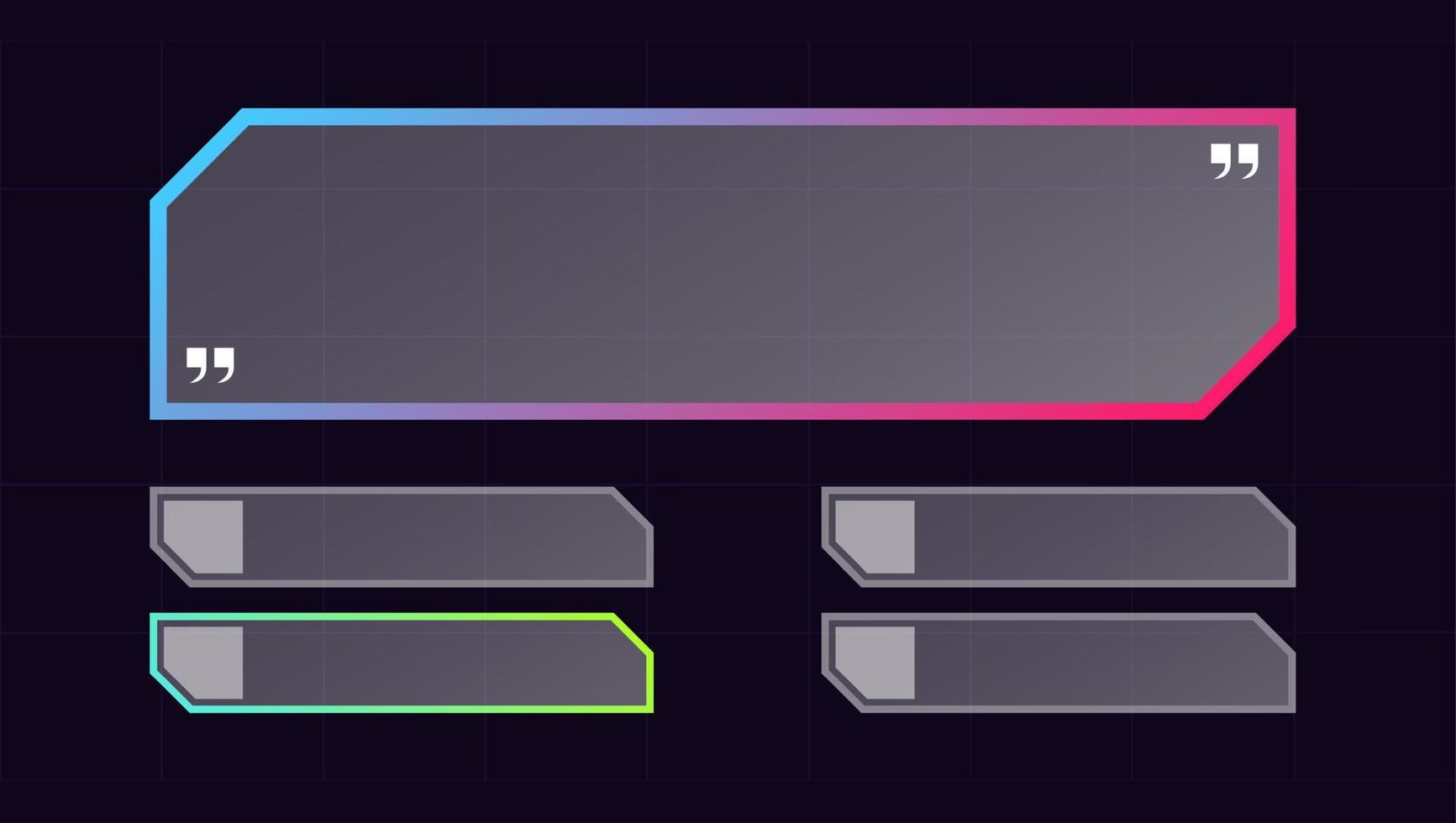 conception de quiz en dégradé de couleur. modèle de questions et réponses. jeu de quiz dans une émission de télévision. vecteur