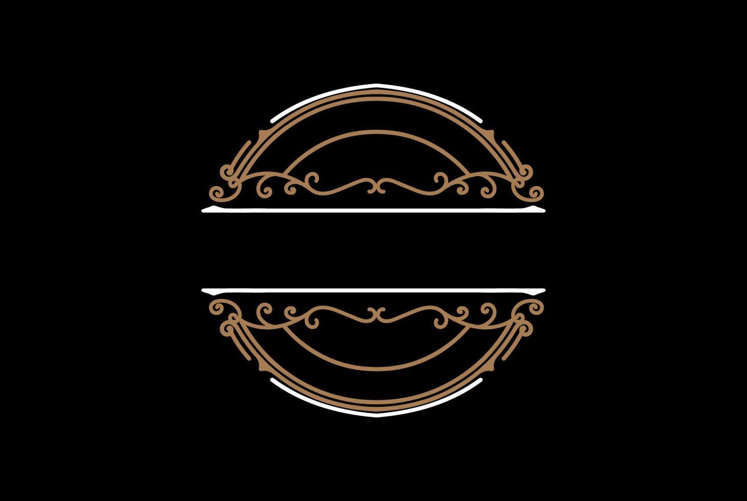 retro vintage hipster steampunk insigne emblème étiquette logo design vecteur