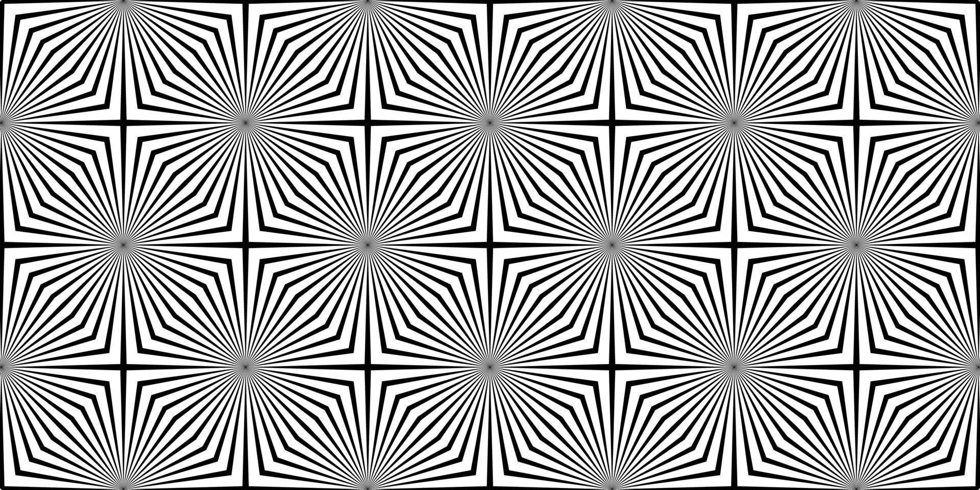 modèle sans couture avec des lignes rayées blanches noires. texture géométrique avec des rayures diagonales en forme de croix. effet d'illusion d'optique, style pop art. abstrait monochrome. design tendance zèbre vecteur