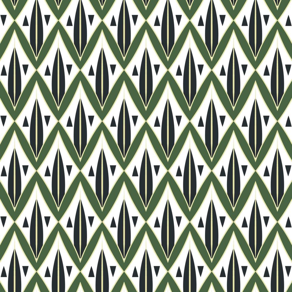 motif ethnique tribal traditionnel fond vert prêt pour votre conception vecteur