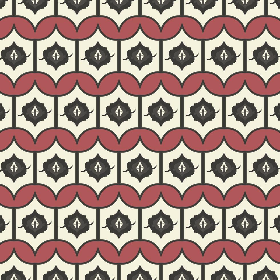 motif ethnique tribal traditionnel fond rouge prêt pour votre conception vecteur