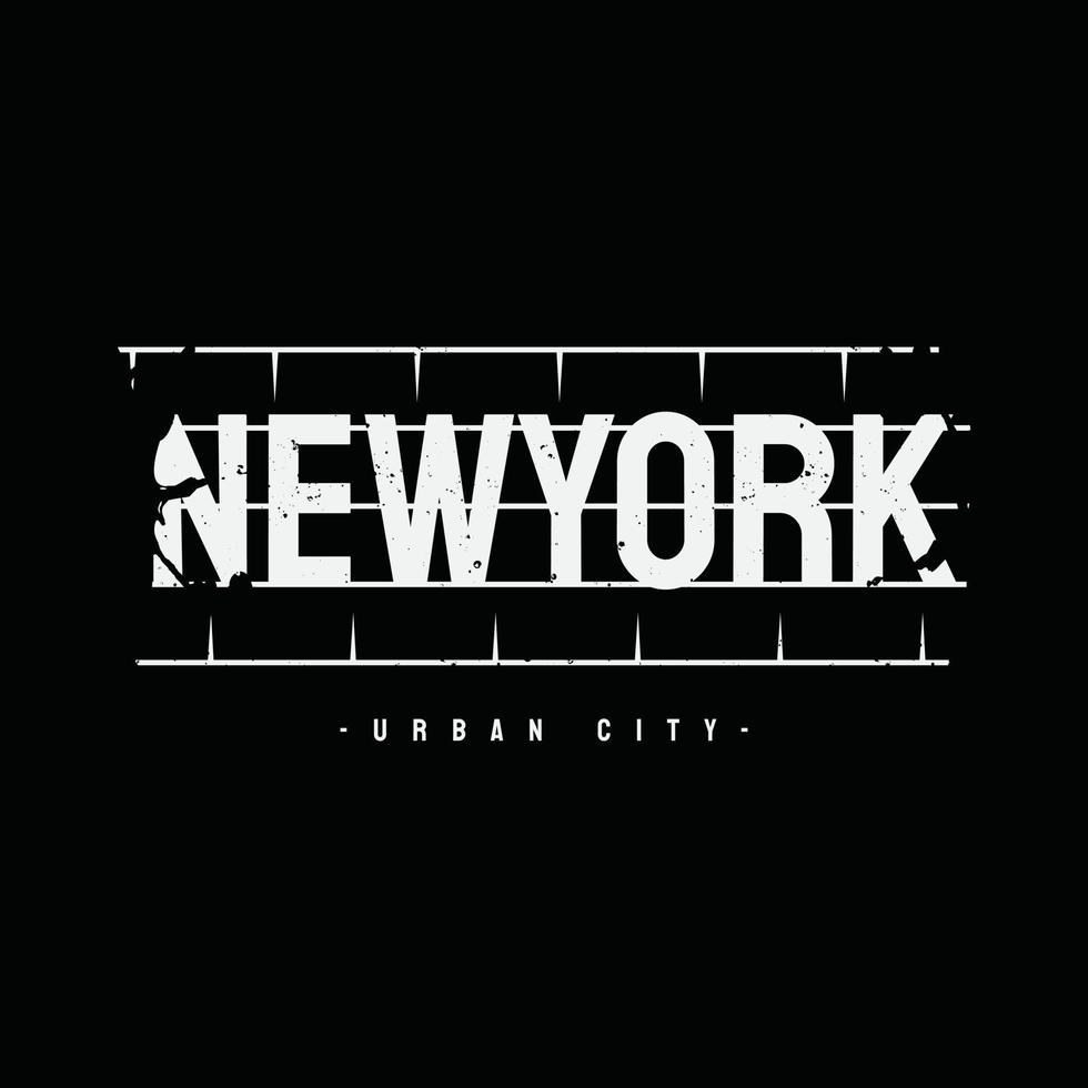 illustration de conception de t shirt vecteur typographie new york city