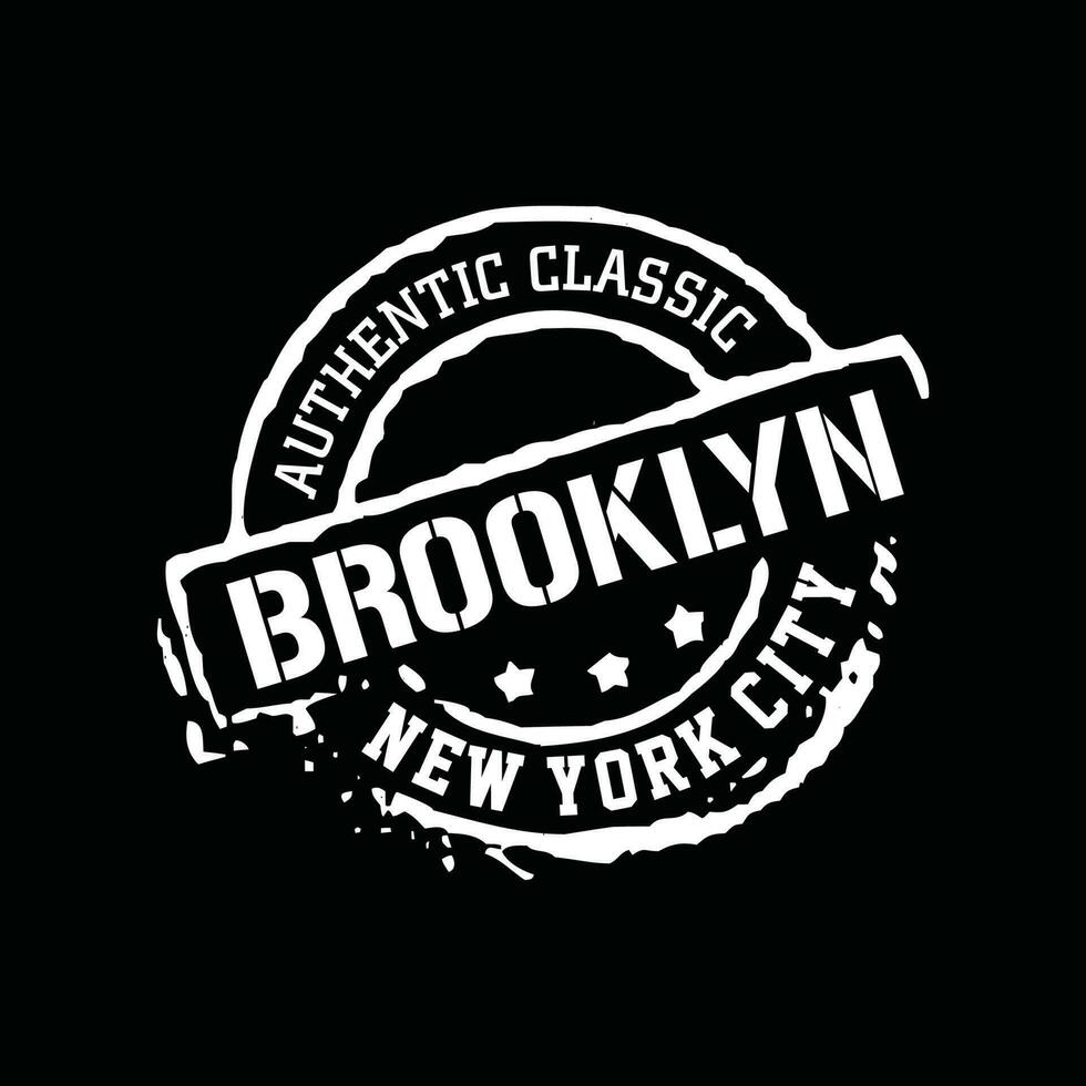 élément de brooklyn de la mode masculine et de la ville moderne dans la conception graphique de la typographie.illustration vectorielle.t-shirt, vêtements, vêtements et autres utilisations vecteur