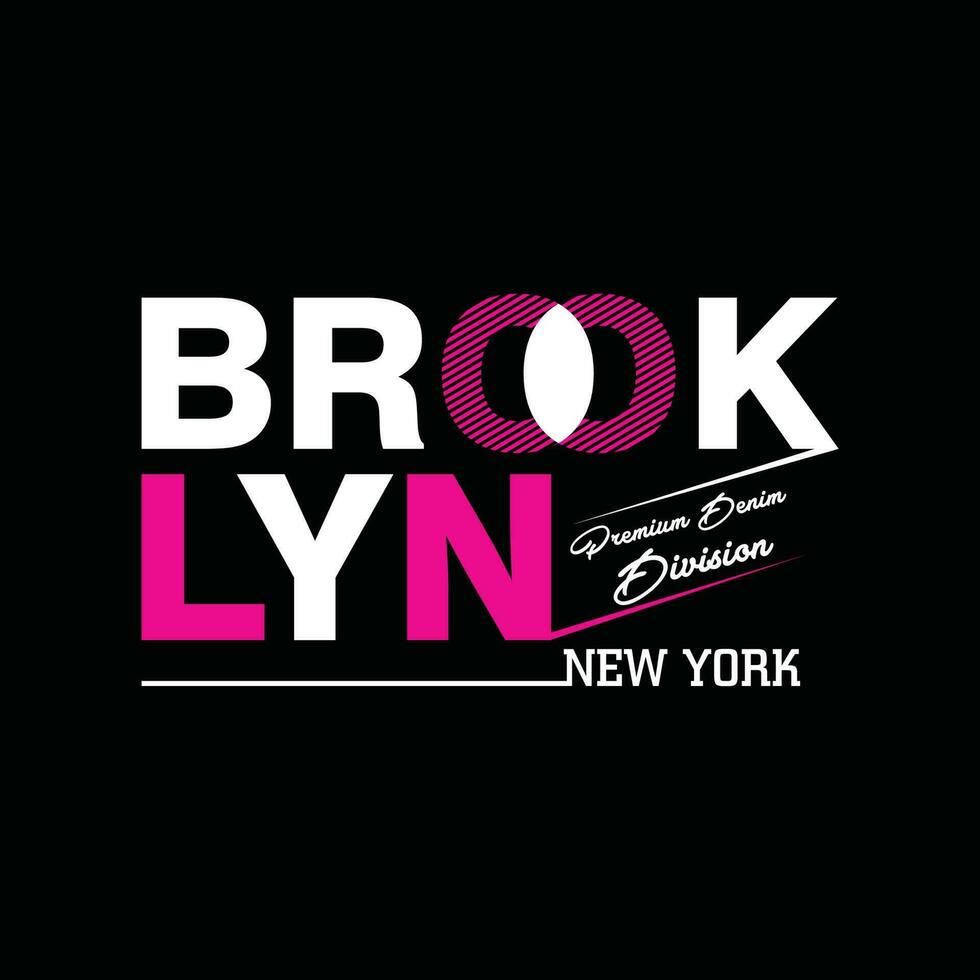 brooklyn new york élément de la mode masculine et de la ville moderne dans la conception graphique de la typographie.illustration vectorielle.t-shirt, vêtements, vêtements et autres utilisations vecteur