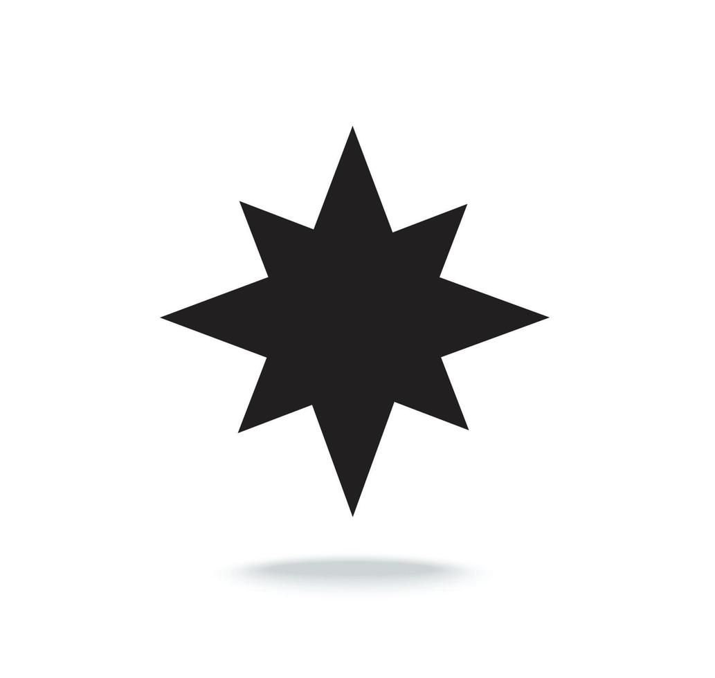 étoile silhouette icône illustration vectorielle vecteur