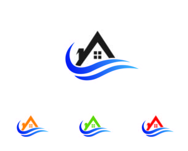 modèle d&#39;icônes logo et symboles maison vecteur