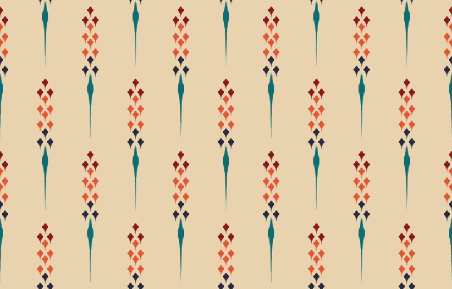 bel art ikat abstrait ethnique. motif kasuri harmonieux en broderie tribale, folklorique et style mexicain.imprimé d'ornement d'art géométrique aztèque.design pour tapis, papier peint, vêtements, emballage, tissu. vecteur