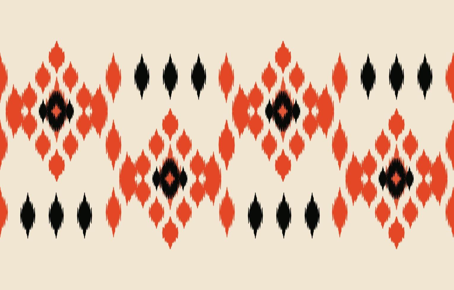 bel art ikat abstrait ethnique. motif harmonieux de broderie tribale, folklorique et de style mexicain. impression d'ornement d'art géométrique aztèque. conception pour tapis, papier peint, emballage, tissu, couverture. vecteur