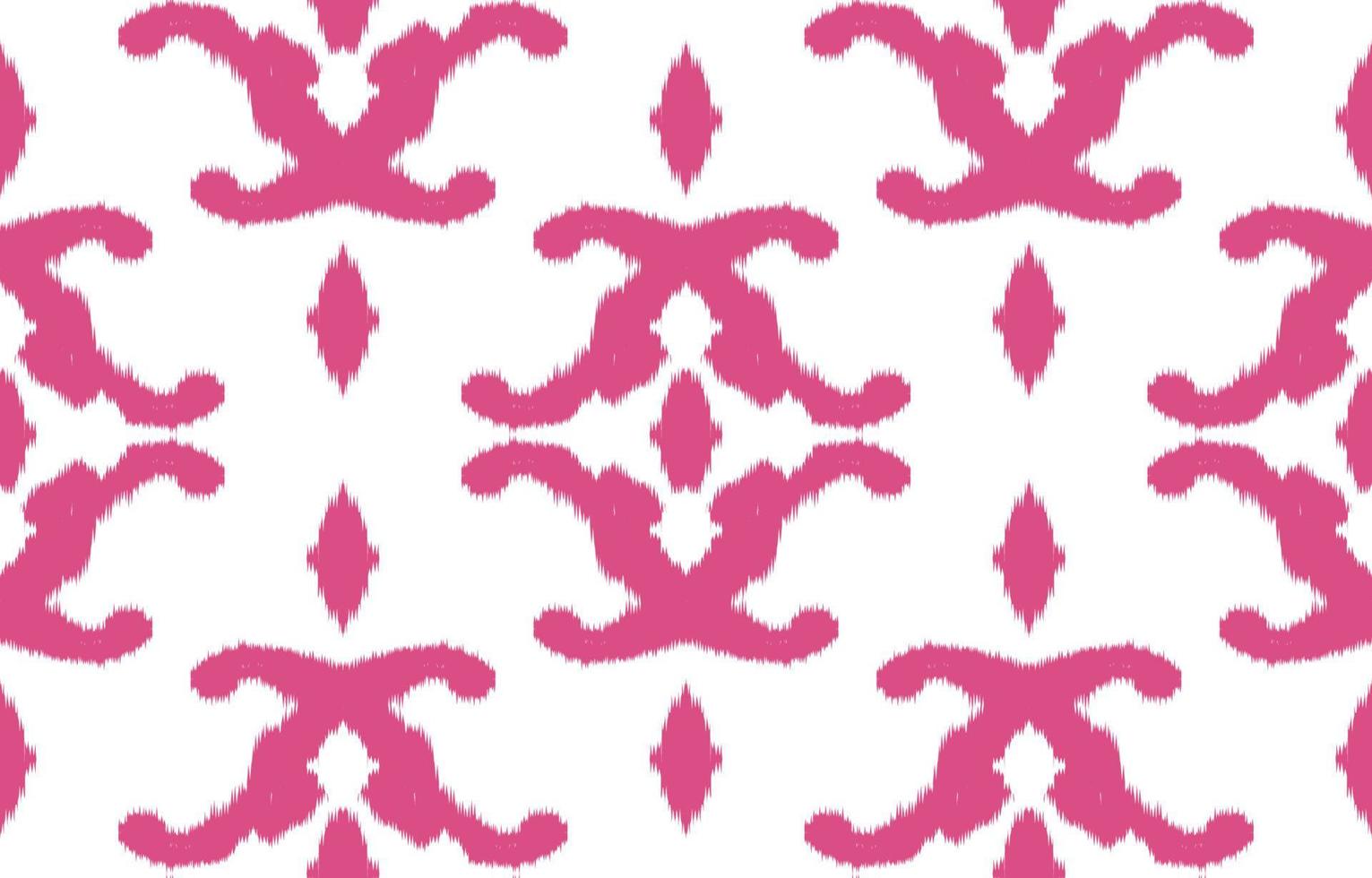 bel art ethnique ikat. motif rose harmonieux de broderie tribale, folklorique et de style mexicain. ornement d'art géométrique aztèque print.design pour tapis, papier peint, vêtements, emballage, tissu. vecteur