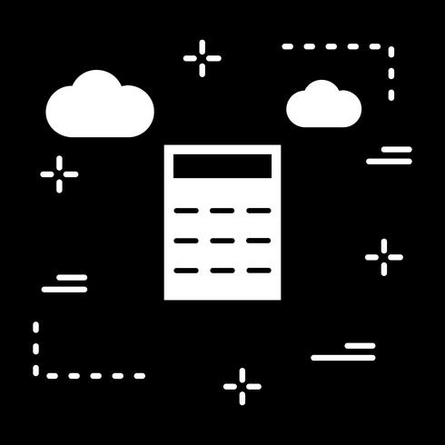 Icône de calculatrice de vecteur