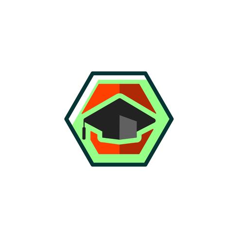 éducation, diplômé illustration vectorielle logo, éléments isolés de l&#39;icône vecteur