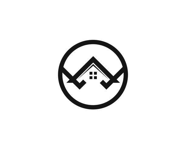 Logo maison et vecteur de symboles