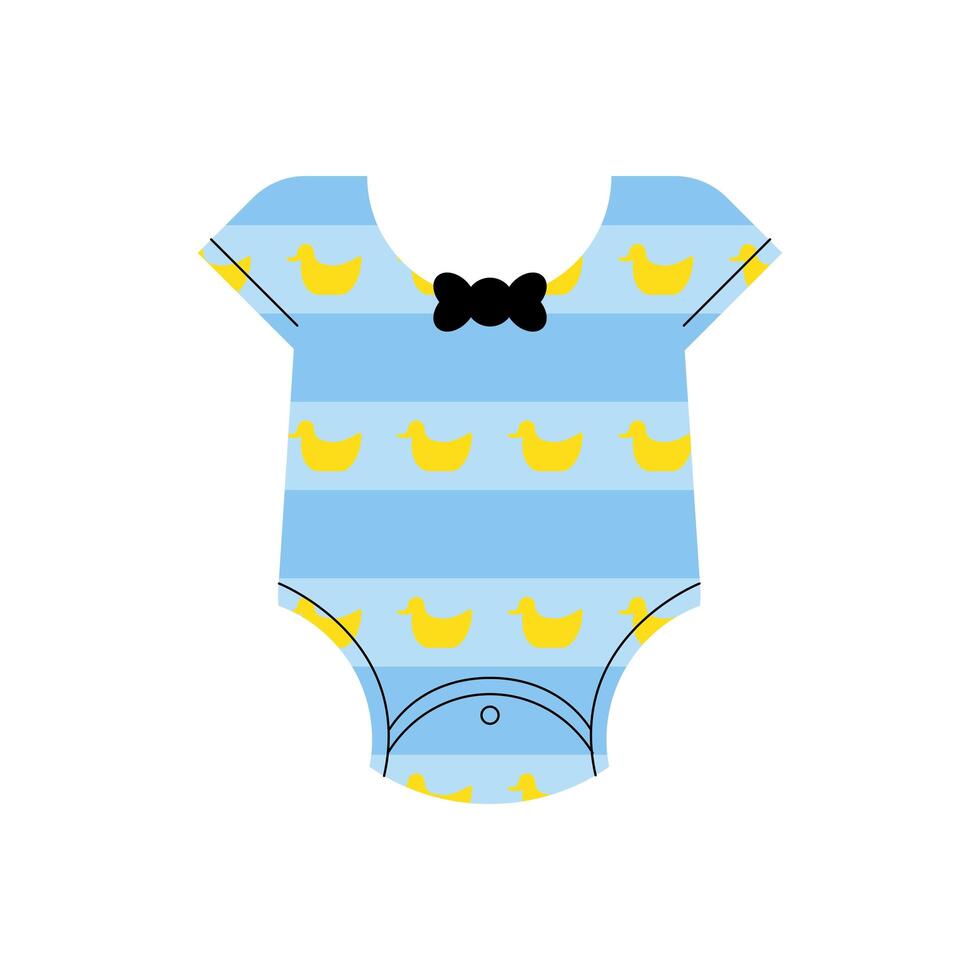 robe de bébé bleue vecteur