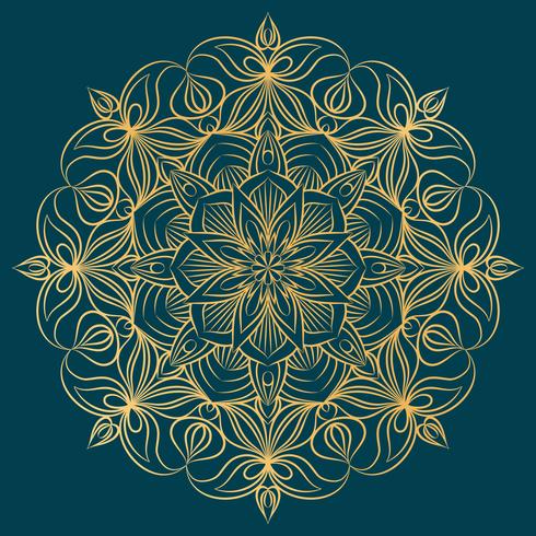 Ornement de vecteur Mandala. Éléments de décoration vintage. Motif rond oriental. Motifs islamiques, arabes, indiens, turcs, pakistanais, chinois, ottomans. Fond floral dessiné à la main.