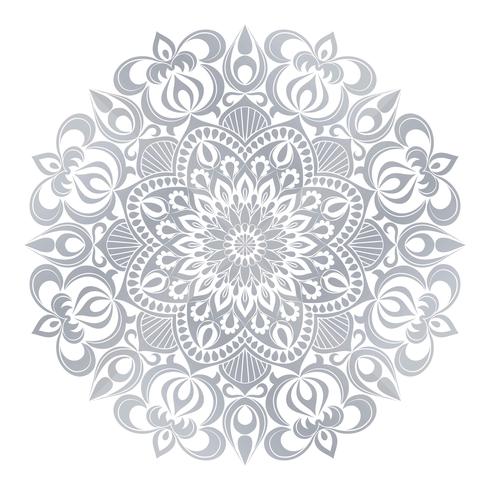 Ornement de vecteur Mandala. Éléments de décoration vintage. Motif rond oriental. Motifs islamiques, arabes, indiens, turcs, pakistanais, chinois, ottomans. Fond floral dessiné à la main.