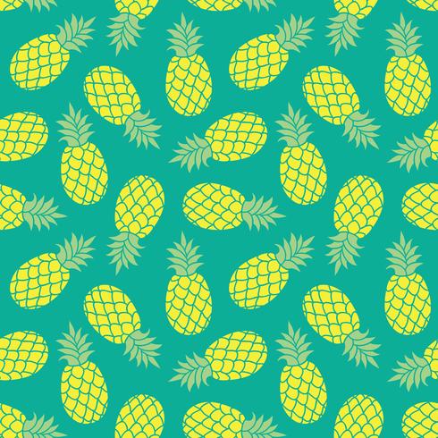 Fond de vecteur d&#39;ananas. Imprimé textile tropical coloré de l&#39;été.