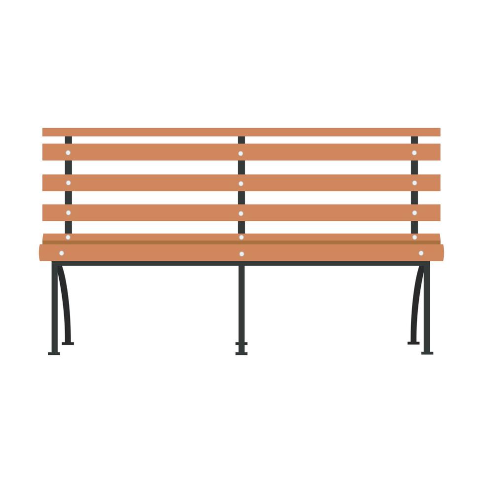 illustration de banc en bois vecteur