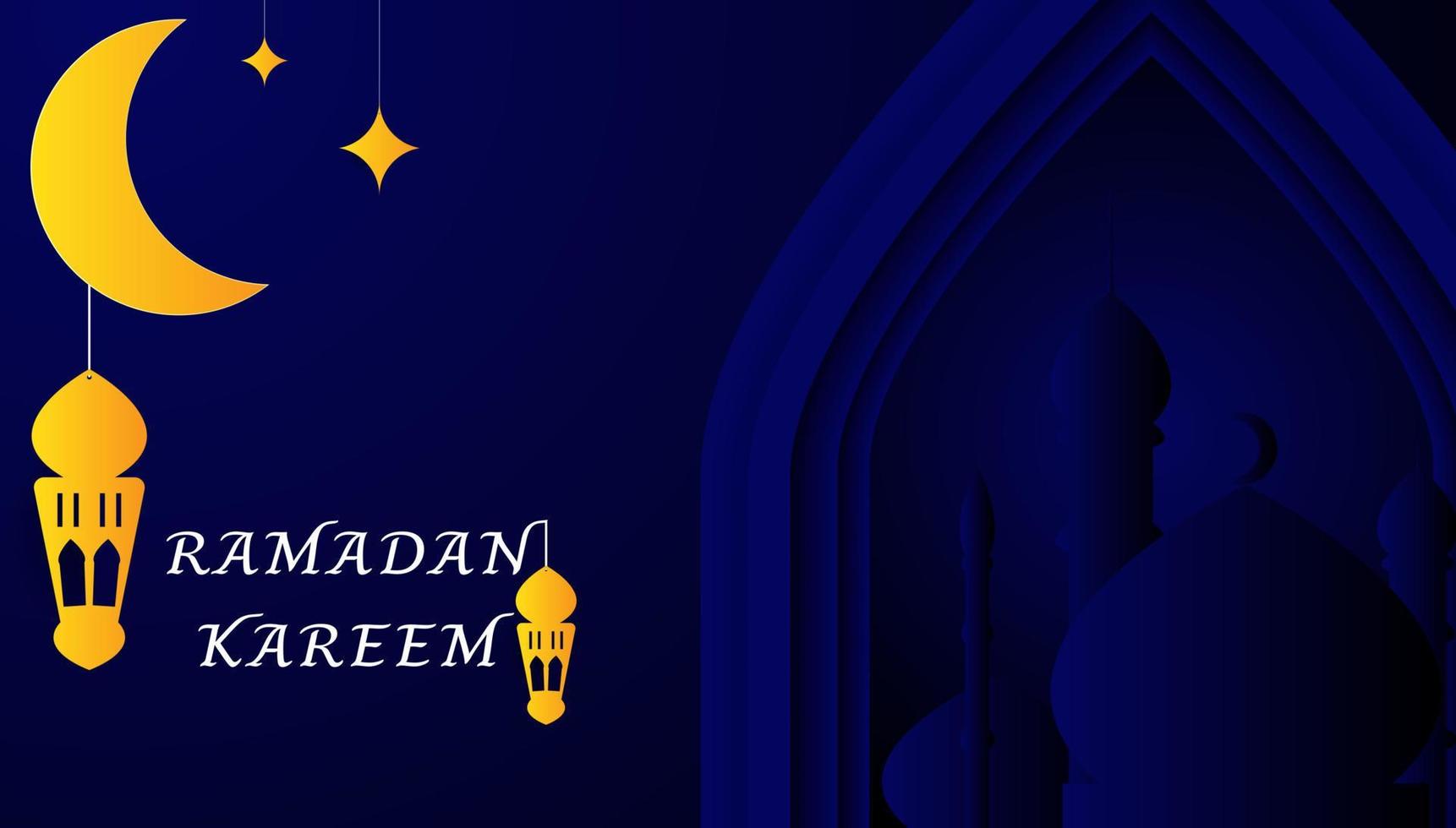 fond de ramadan kareem vecteur