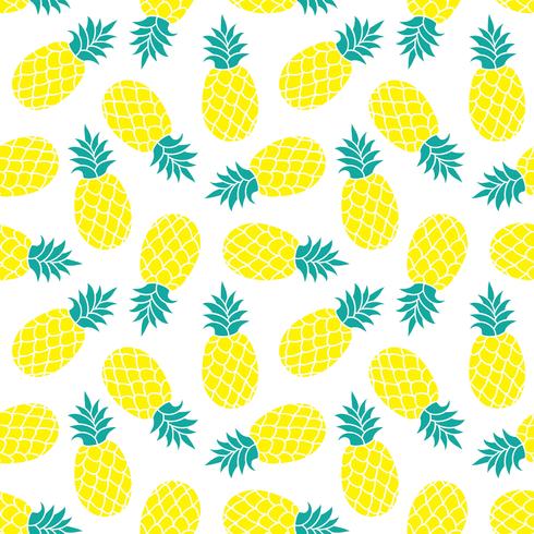 Fond de vecteur d&#39;ananas. Imprimé textile tropical coloré de l&#39;été.