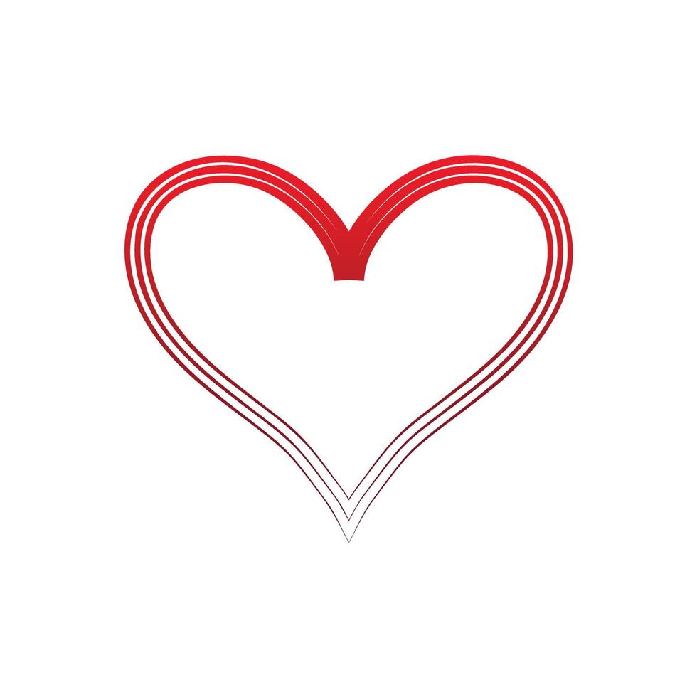 vecteur de forme de coeur. illustration d'amour. icône web, symbole, signe.