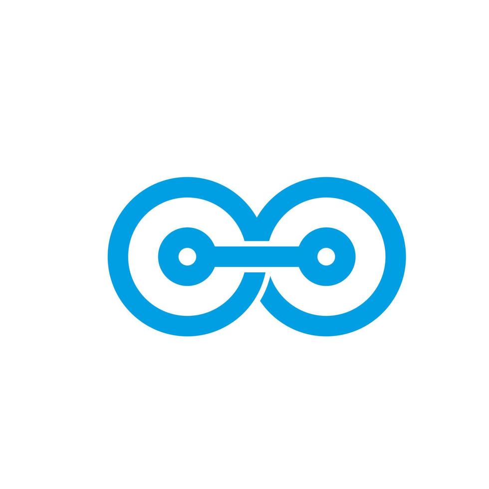 logo de la technologie de connexion de données vecteur