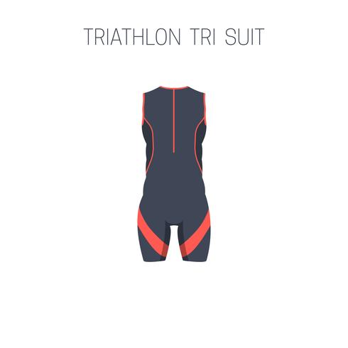 Triathlon Tri Suit. vecteur
