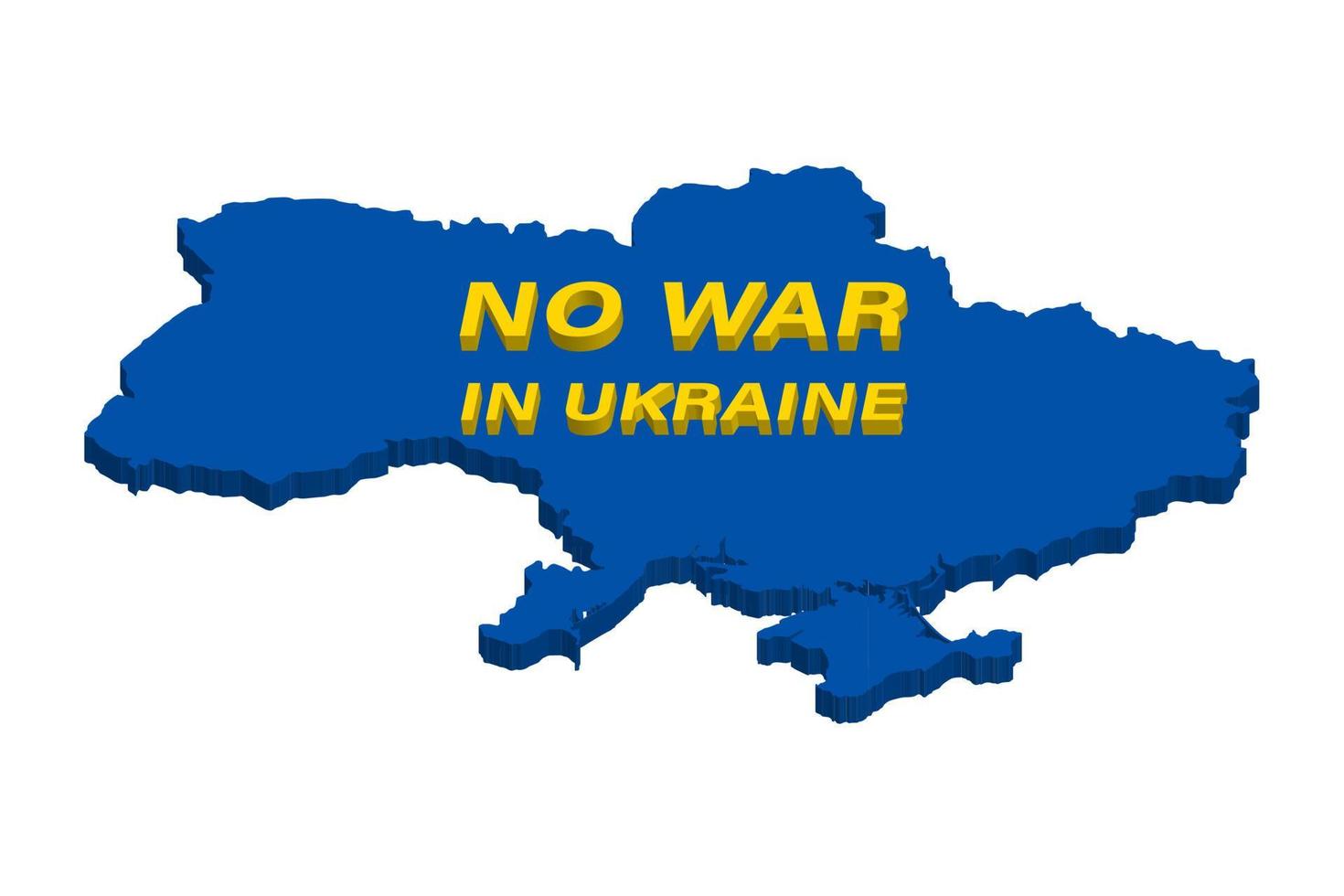 pas de guerre en ukraine slogan illustration russie attaque ukraine vecteur