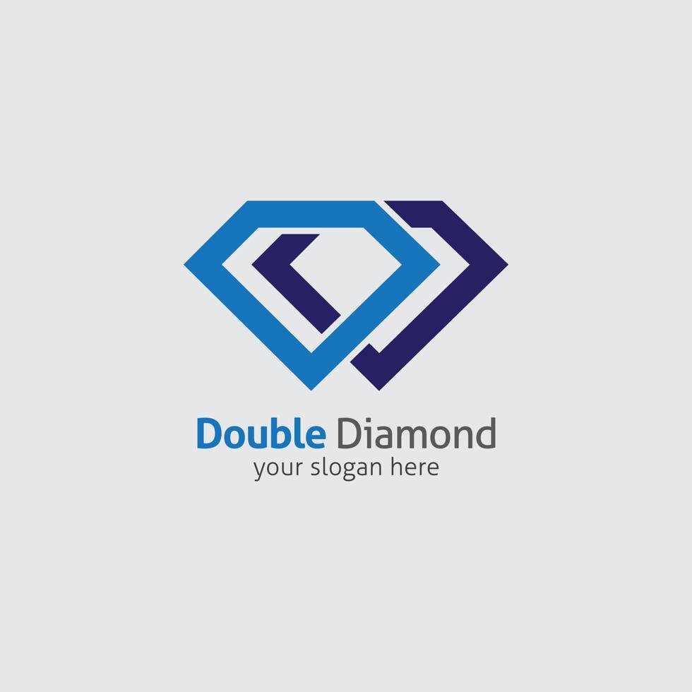 illustration de conception de vecteur de logo de diamant