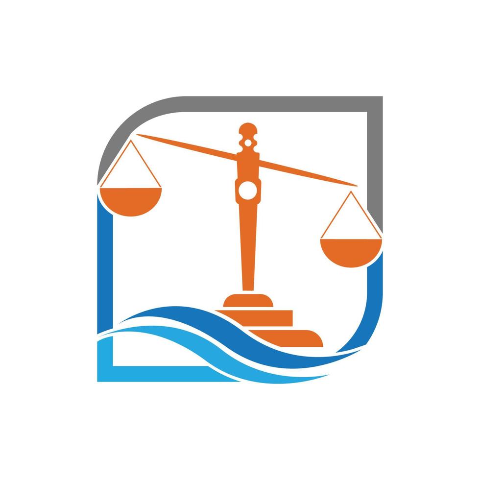 vecteur de logo de justice