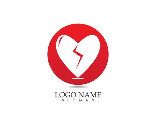 Amour icône logo vecteur