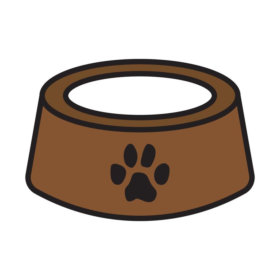 icône de plaque de nourriture pour chien pour site Web, présentation, vecteur modifiable de symbole