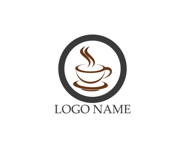 Tasse à café Logo Template vector icon design