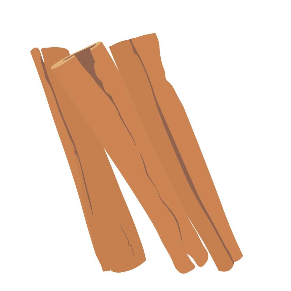 illustration vectorielle de bâtons de cannelle . isolé sur fond blanc. vecteur