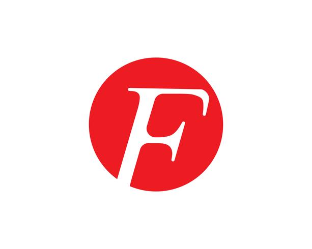 Modèle de vecteur de lettre F logo