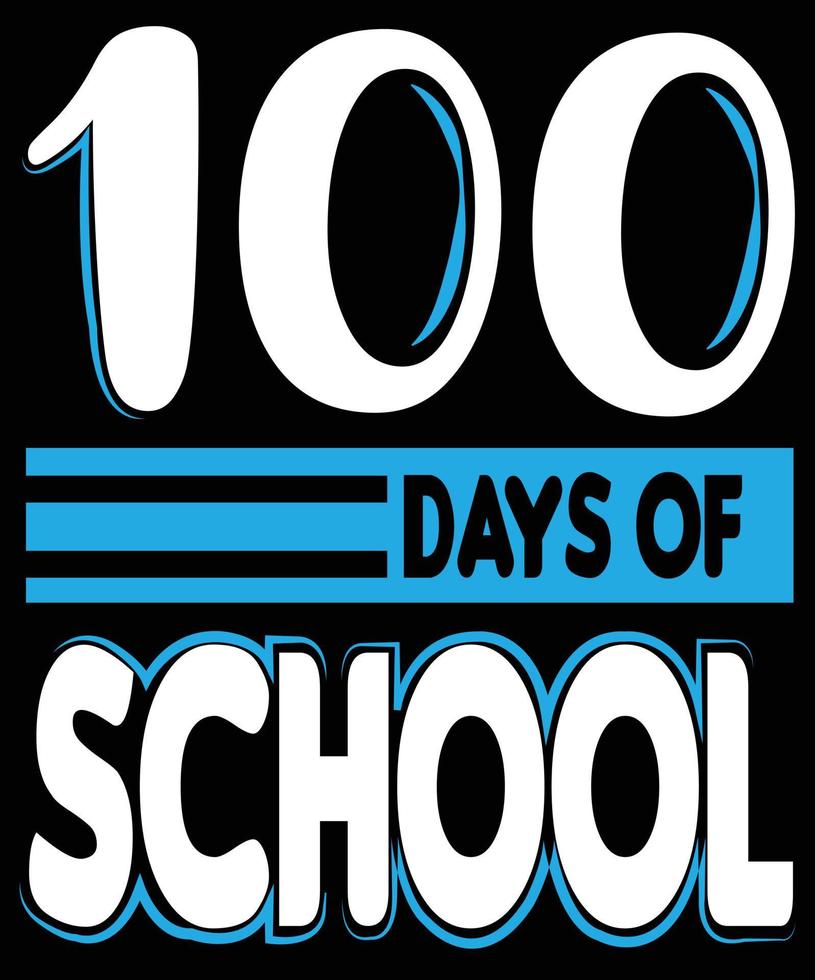 100 jours d'école vecteur