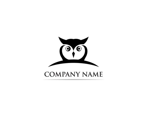 Illustrateur de vecteur hibou logo oiseau