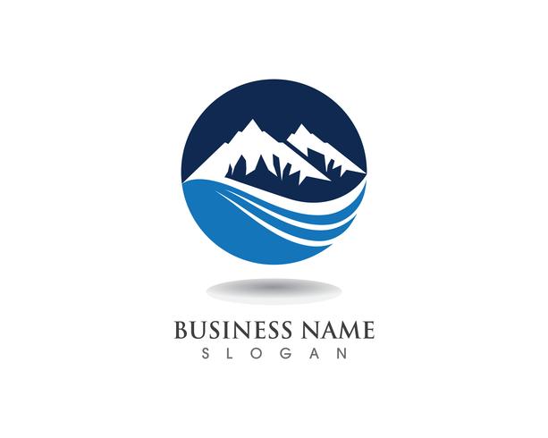 Mountain Logo et symboles Business Template vecteur