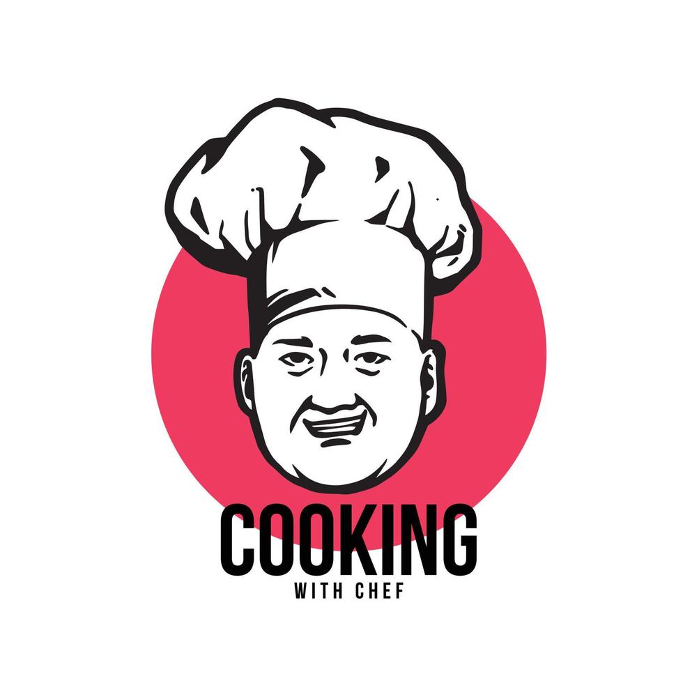 illustration de cuisine pour la ressource de logo vecteur