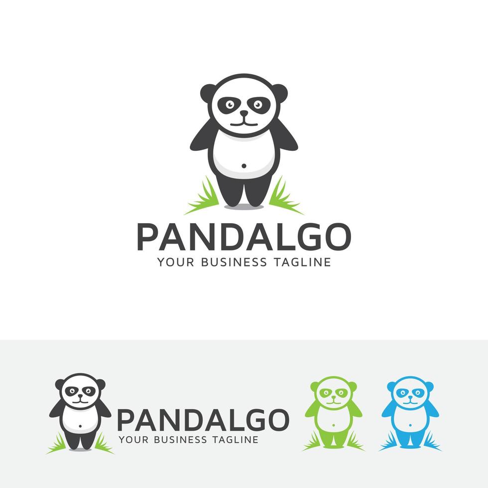 création de logo vectoriel panda