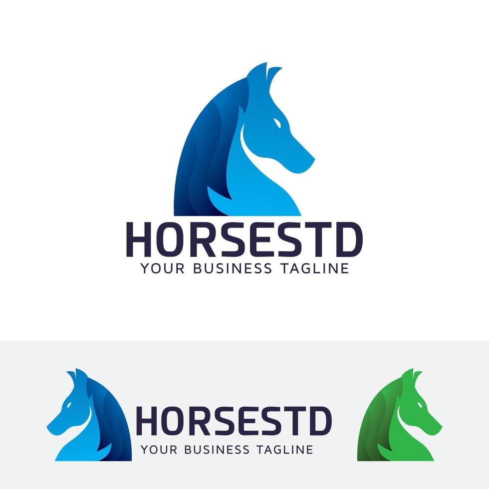 création de logo vectoriel animal cheval